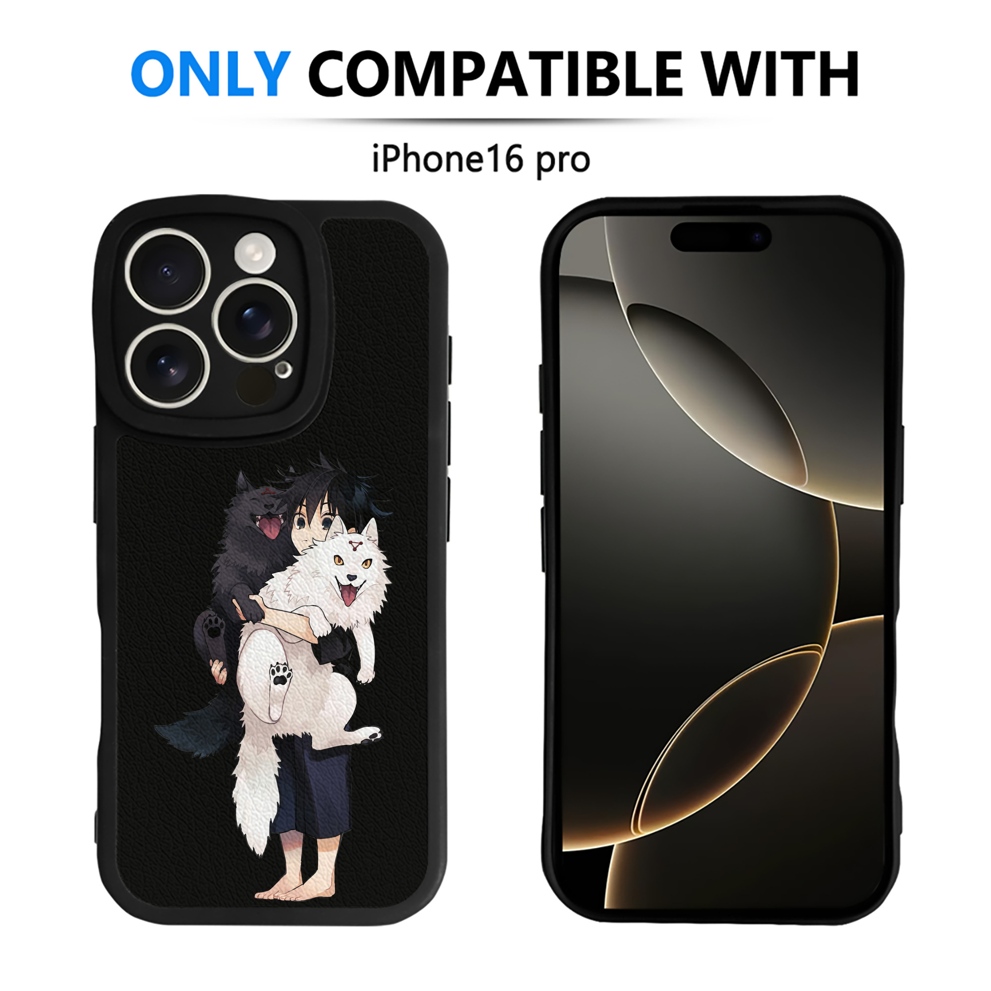 （画像用） 呪術廻戦 Jujutsu Kaisen 【iPhone 16シリーズ対応】シリコンスマホケース（レザー調） 材質：シリコン